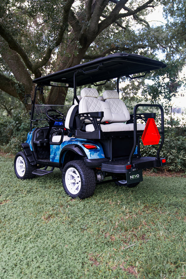 NEVO L4 Golf Cart - Camo Pastel Blue