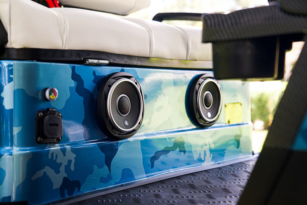 NEVO L4 Golf Cart - Camo Pastel Blue