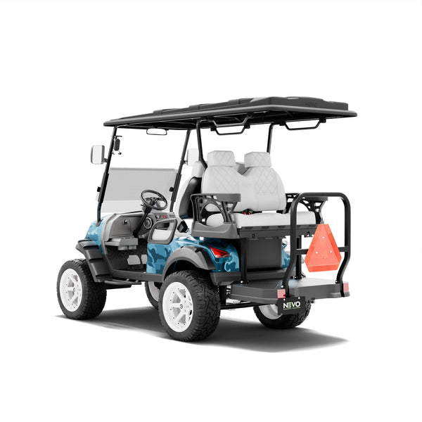NEVO L4 Golf Cart - Camo Pastel Blue