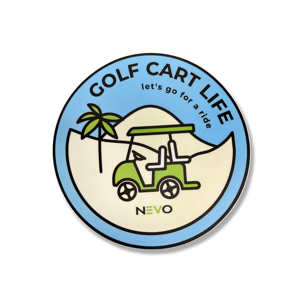 Golf Cart Life Sticker