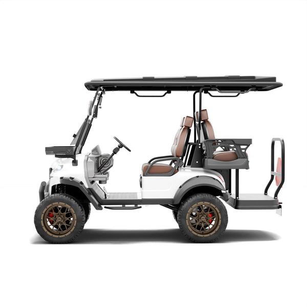 NEVO L4 Golf Cart - Metallic Pure White