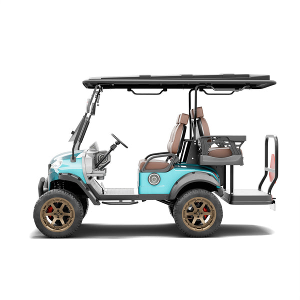 NEVO L4 Golf Cart - Metallic Teal Blue